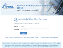 Tablet Screenshot of iwrs.ecrscorp.com